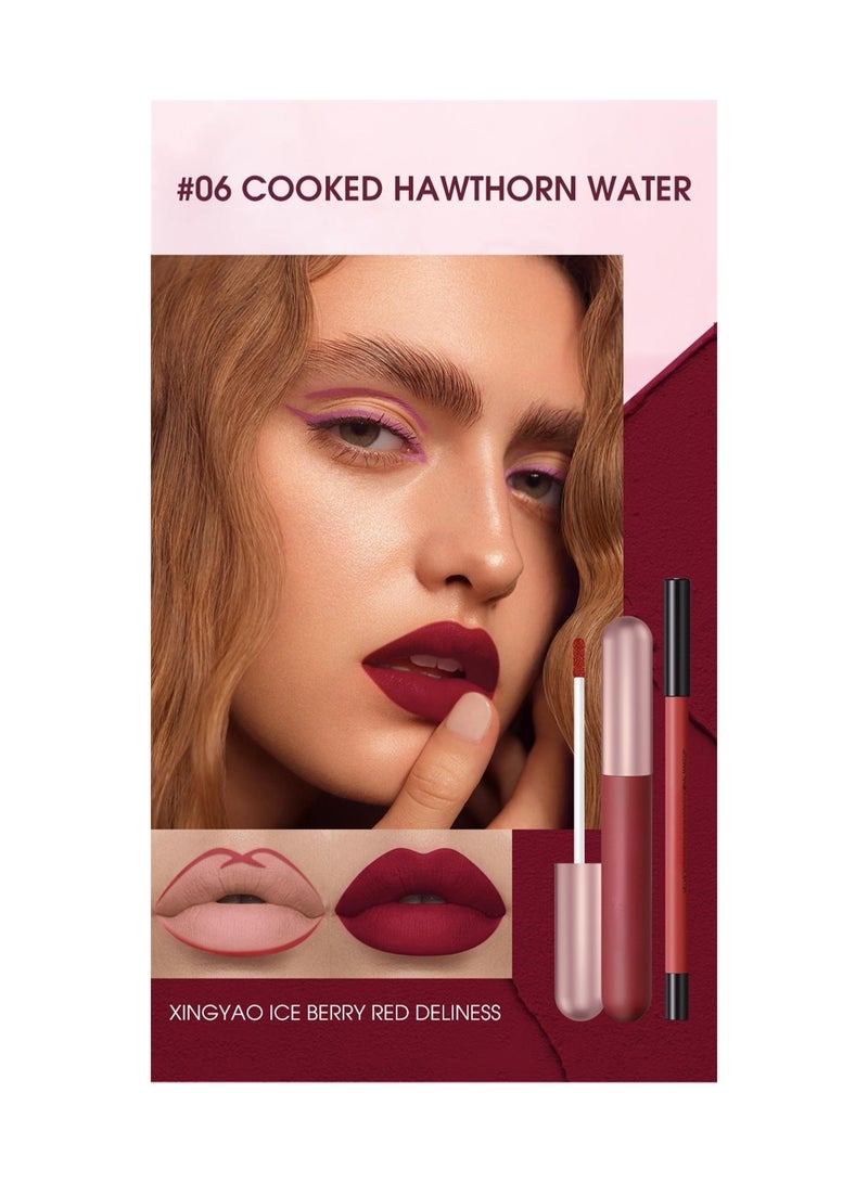 12PCS Matte Lip Liner and Liquid Lipstick Set - Image 3
