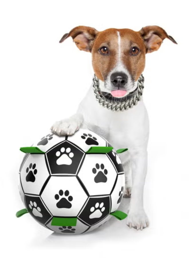 Waterproof Bite Resistant Dog Football Toy, Easy Clean Puppy Teething Interactive Bal - Image 1