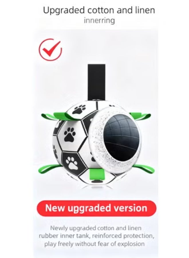 Waterproof Bite Resistant Dog Football Toy, Easy Clean Puppy Teething Interactive Bal - Image 4