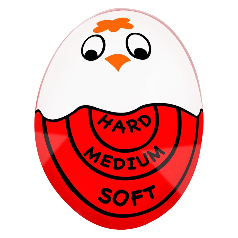 Eggssentials Red Egg Timer That Goes in Water â€“ Egg Timer for Hard Boiled Eggs and Soft Boiled Eggs, Red Color Fades for Accurate Doneness. - Image 1