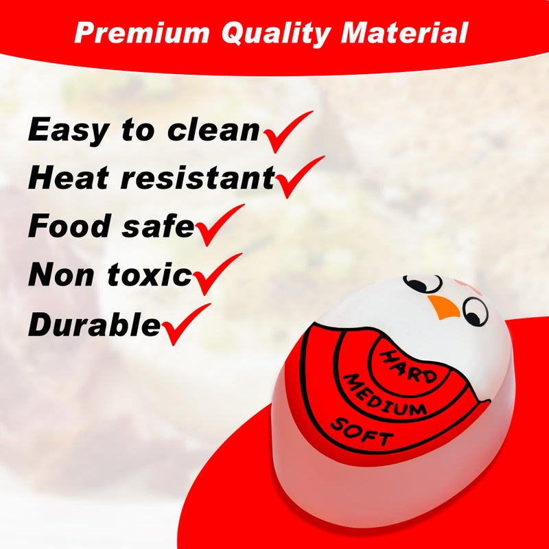 Eggssentials Red Egg Timer That Goes in Water â€“ Egg Timer for Hard Boiled Eggs and Soft Boiled Eggs, Red Color Fades for Accurate Doneness. - Image 5