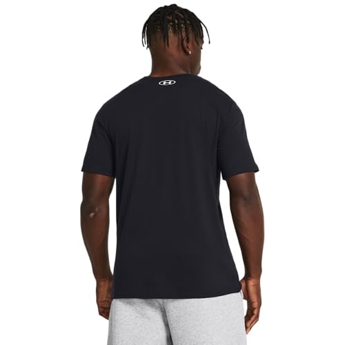 Under Armour Men's Global Foundation Short Sleeve T Shirt, (001) Black/Red/White, X-Small - Image 2