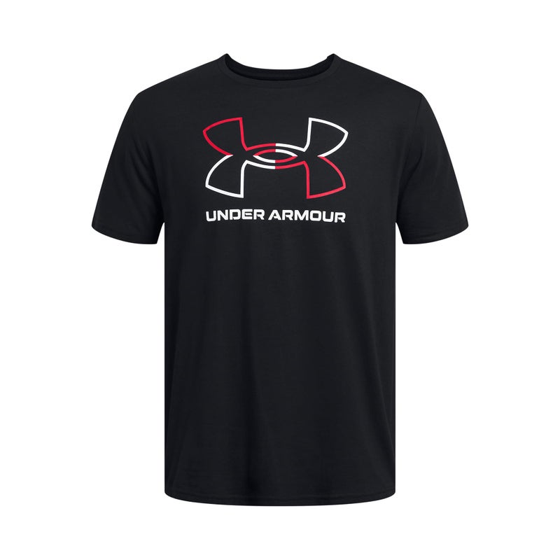 Under Armour Men's Global Foundation Short Sleeve T Shirt, (001) Black/Red/White, X-Small - Image 4