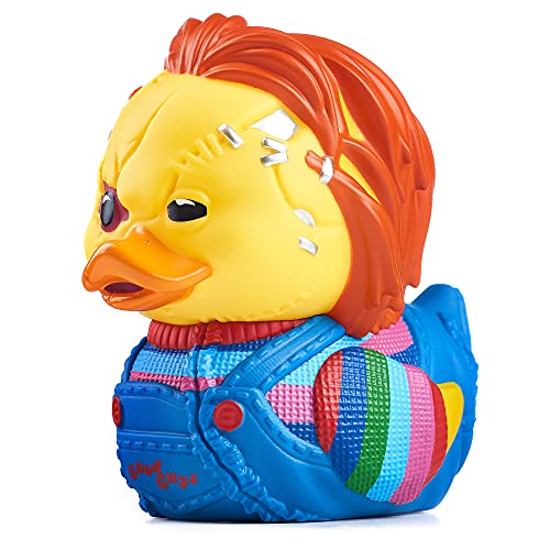 TUBBZ Chucky Scarred Collectible Vinyl Rubber Duck Figure – Official Chucky Merchandise – Horror TV & Movies - Image 1