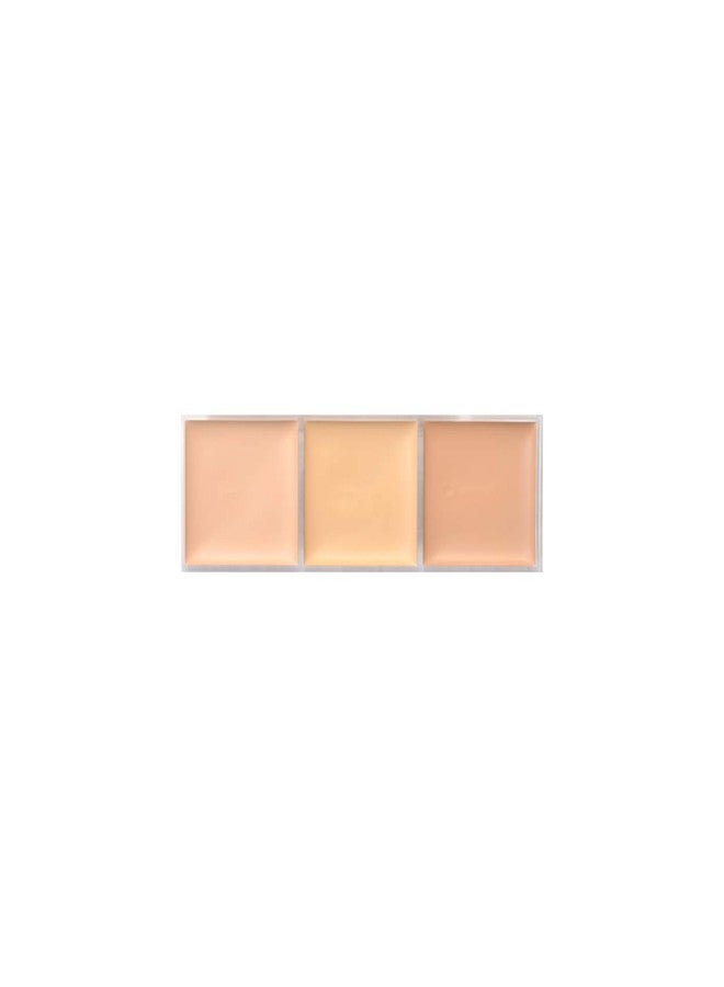 CANMAKE Color Mixing Concealer, 3 Color Palette Concealer 0.13 oz (3.9 g) (01 Light Beige, 3.9 g) - Image 3