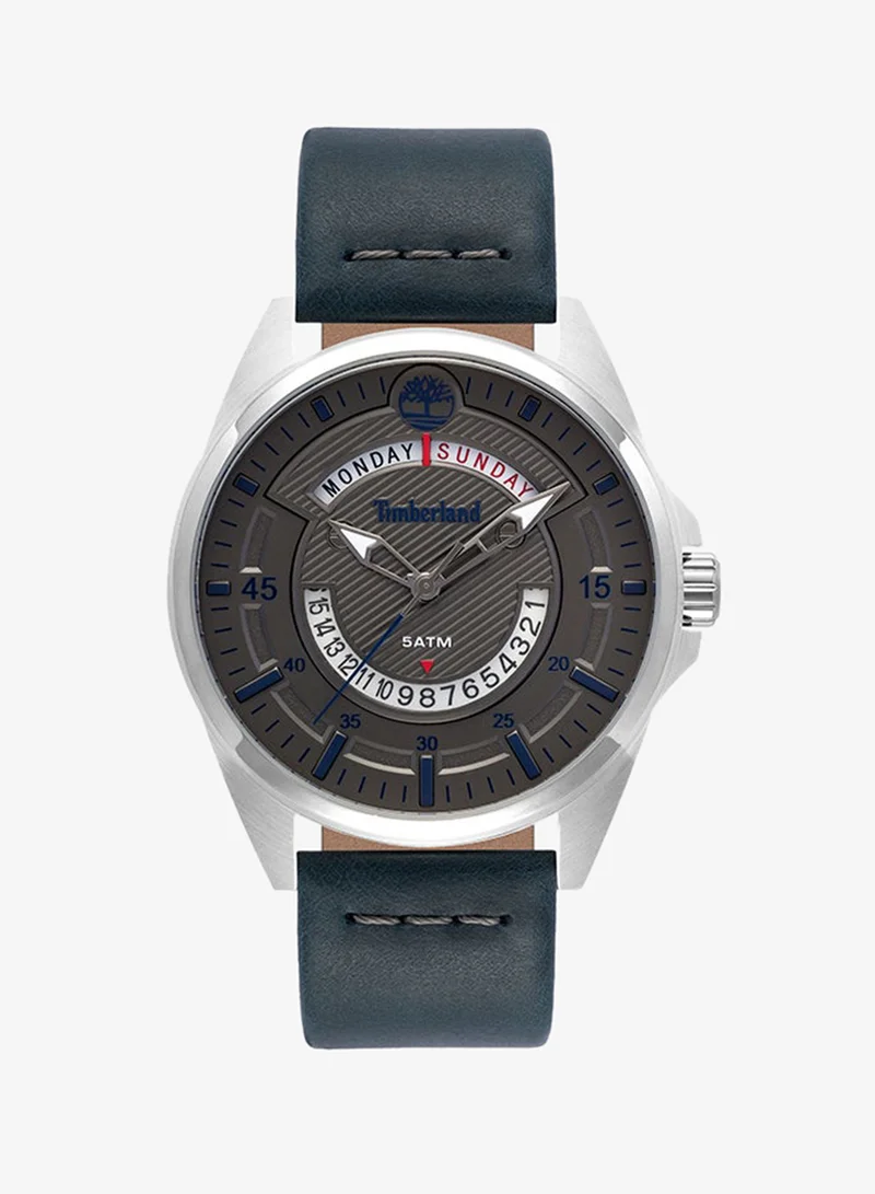 تمبرلاند Watch for men with leather Blue straps