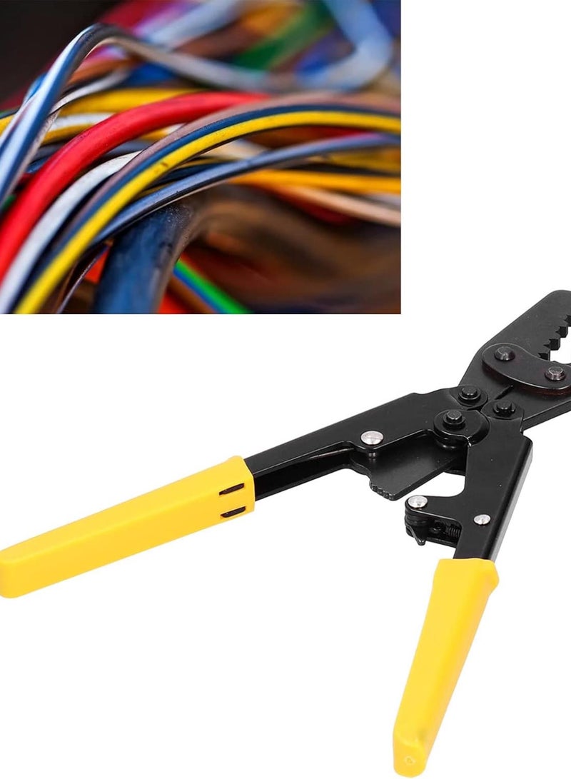 GGOOT Wire Crimping Tool with Ratchet,Ratchet Terminal Crimper Manual Cold Pressing Pliers Crimping Tool Industrial Hardware  - Image 5