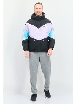 adidas Originals Men Sportswear Fit Long Sleeve Outdoor Jacket, Black  - Image 4