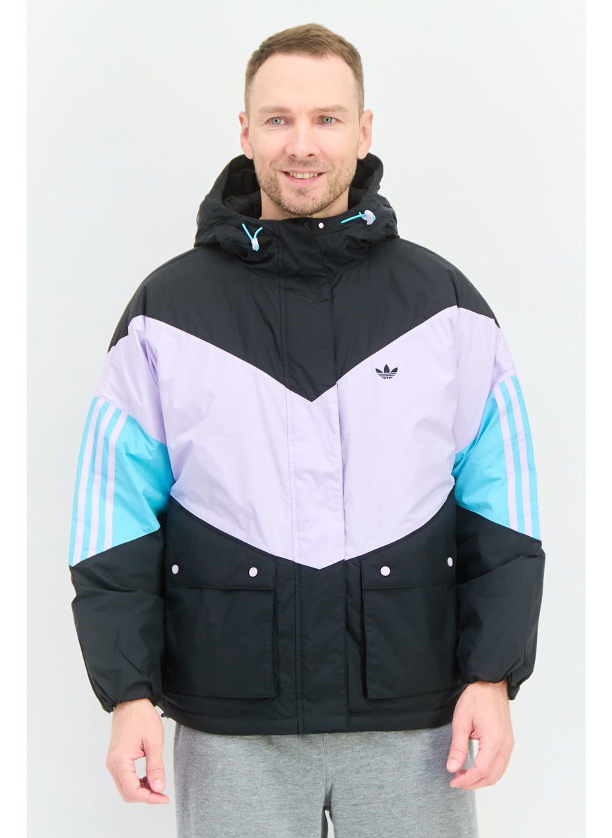 adidas Originals Men Sportswear Fit Long Sleeve Outdoor Jacket, Black  - Image 1