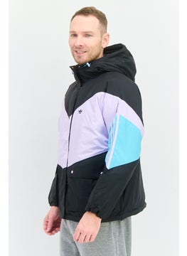 adidas Originals Men Sportswear Fit Long Sleeve Outdoor Jacket, Black  - Image 2