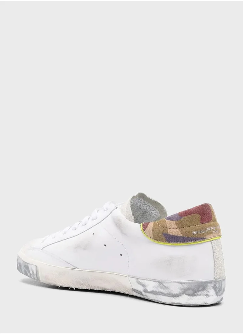 Philippe Model Low Top Lace Up Sneakers