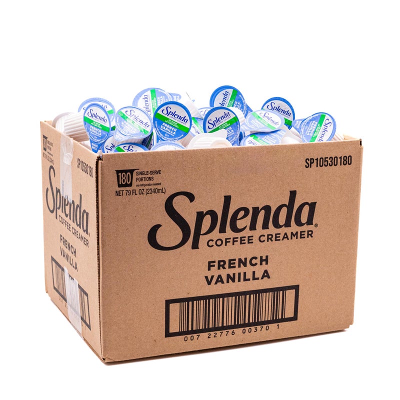 SPLENDA Single Serve Coffee Creamer Cups, Sugar Free French Vanilla, 180 Count - Image 1