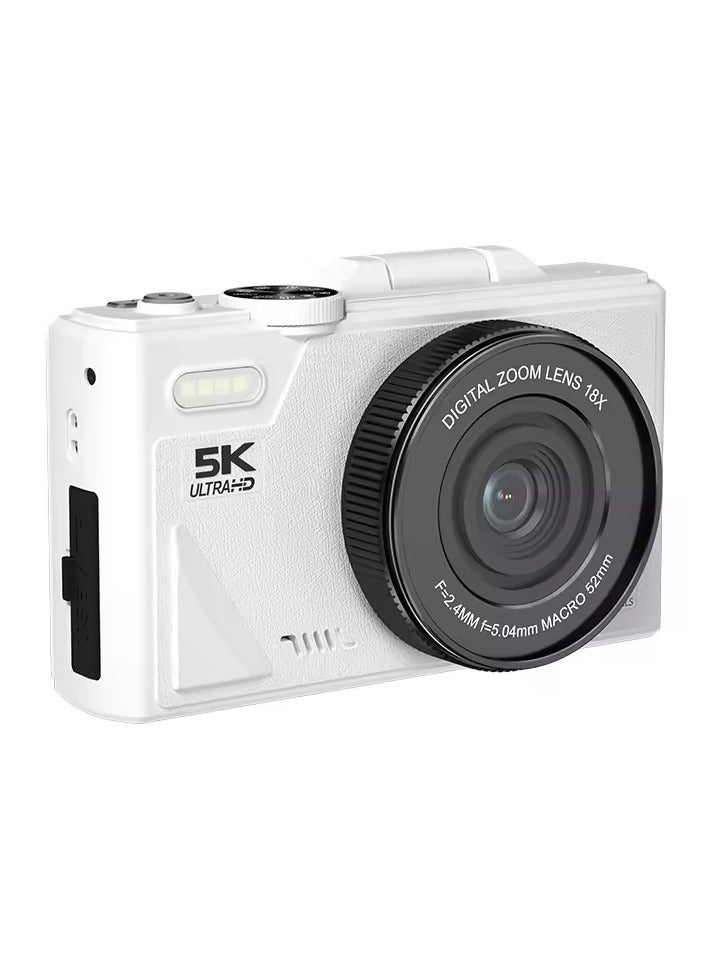 Generic 75MP Digital Camera for Photography and Video, 5K Vlogging Camera for YouTube with 3'' Flip Screen, 18X Digital Zoom Digital Camera for Gift, Compact Anti Shake Vlogging Camera for Live Streaming Travel Photography, with 128GB SD Card  - Image 5
