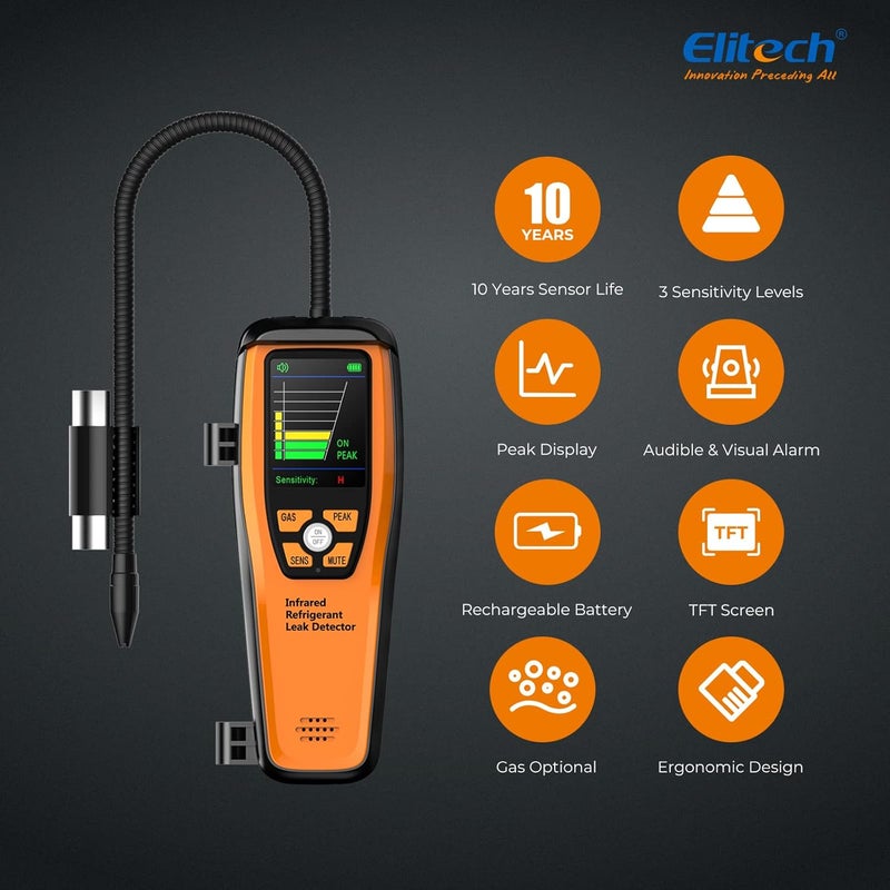 Elitech ILD-300 Advanced Refrigerant Leak Detector for HVAC - Image 3