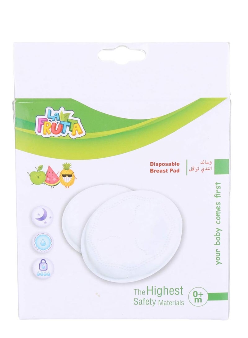 La Frutta disposable Anti-Leakage Breast Pads, White 6 pcs - Image 1