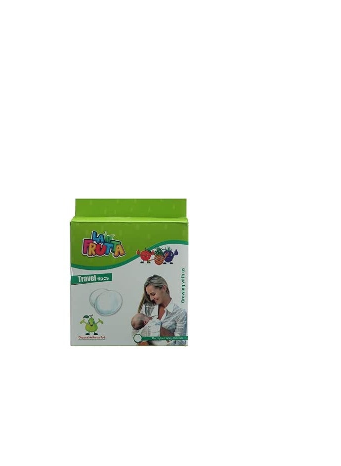 La Frutta disposable Anti-Leakage Breast Pads, White 6 pcs - Image 4