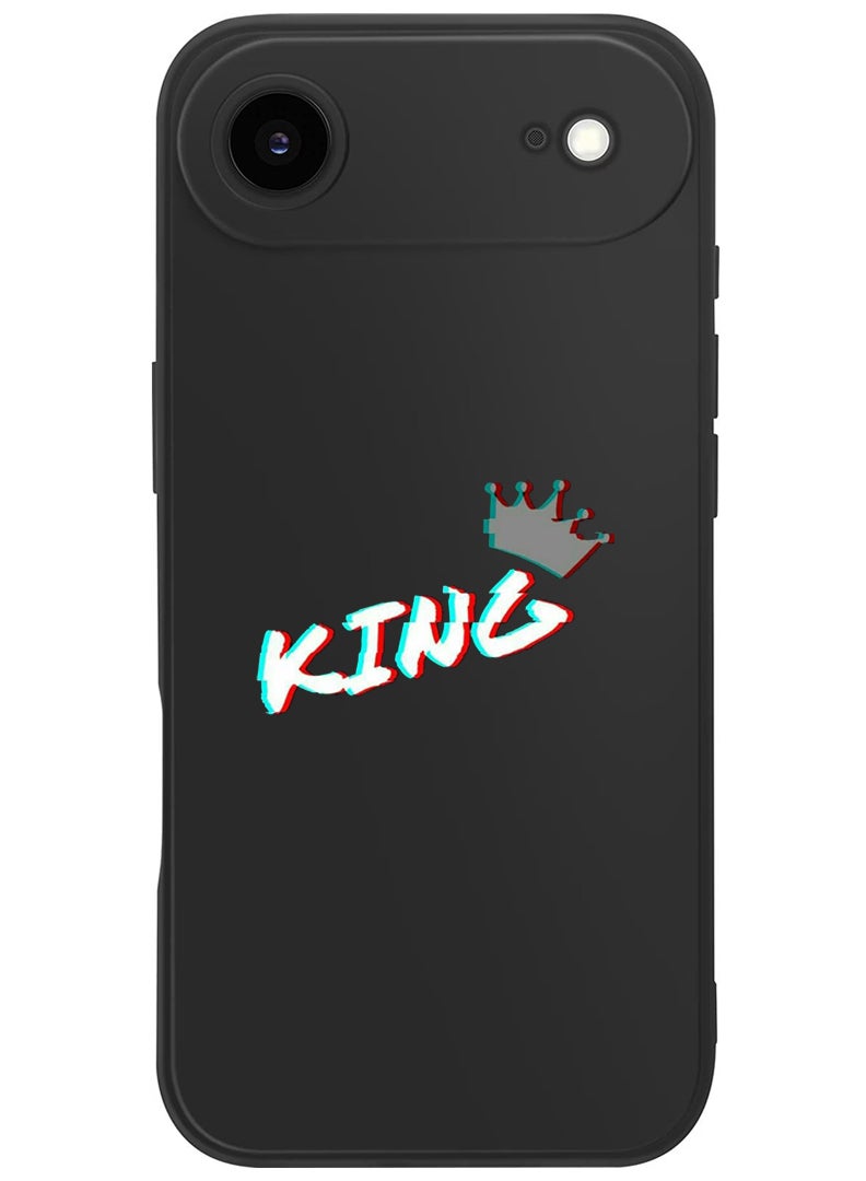 Theodor Protective Slim Fit Case Liquid Silicone Cover with Full Body Protection Anti-Scratch Shockproof Case For Apple iPhone 17 Air (Black) King - Image 1