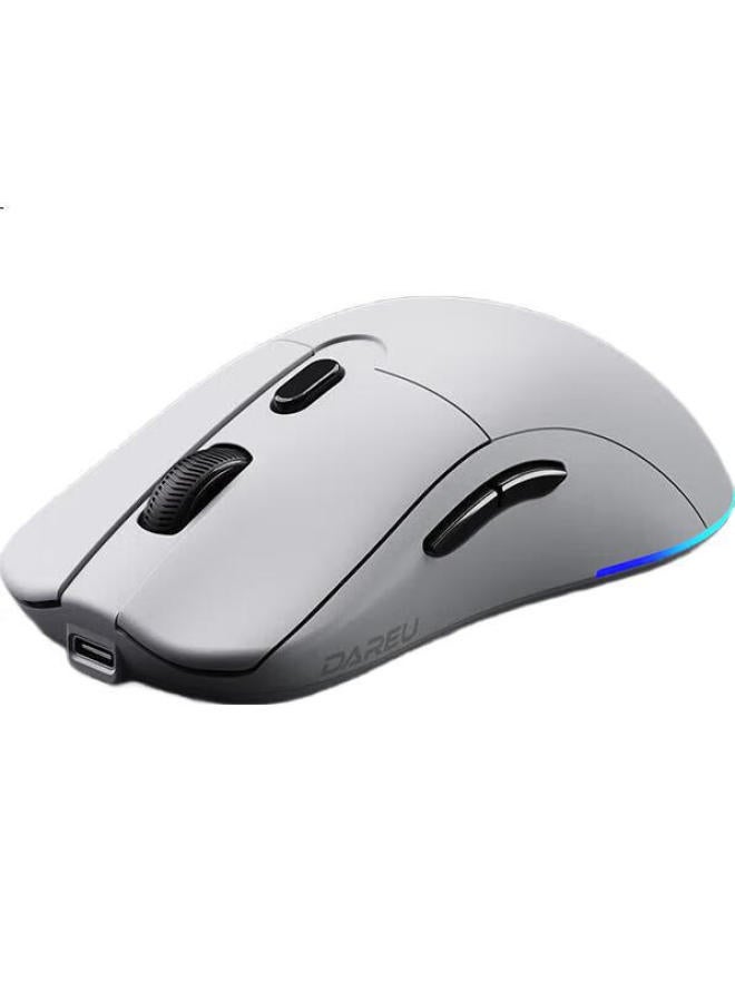 Daryo Em903 Wireless Gaming Mouse, Lightweight, Dual-Mode, Type-C Charging, 5 Adjustable 8000Dpi, White - Image 1