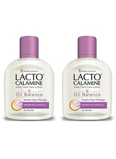 Lacto Calamine Face Moisturizing Lotion for Oily Skin  Controls Excess Oil  Unclogs Pores  Mattifying ShineFree Formula  Hydrating  NonGreasy  406 Fl Oz120ml Pack of 2 