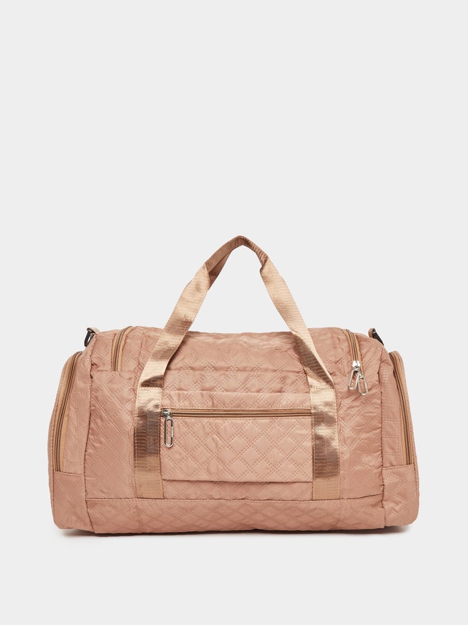 Styli Quilted Gym Bag with External Zip Pockets - Image 2