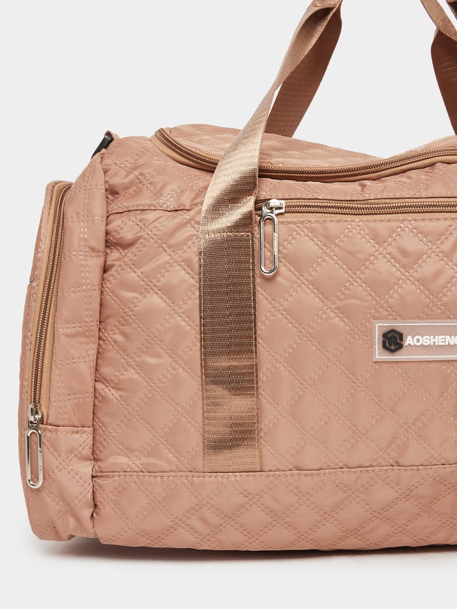 Styli Quilted Gym Bag with External Zip Pockets - Image 3