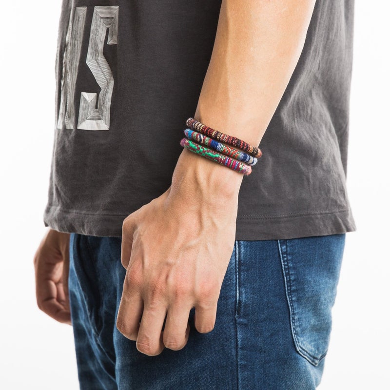 HZMAN Mix 6 Wrap Bracelets Men Women, Hemp Cords Ethnic Tribal Bracelets Wristbands (Mix 6 Wrap) - Image 4