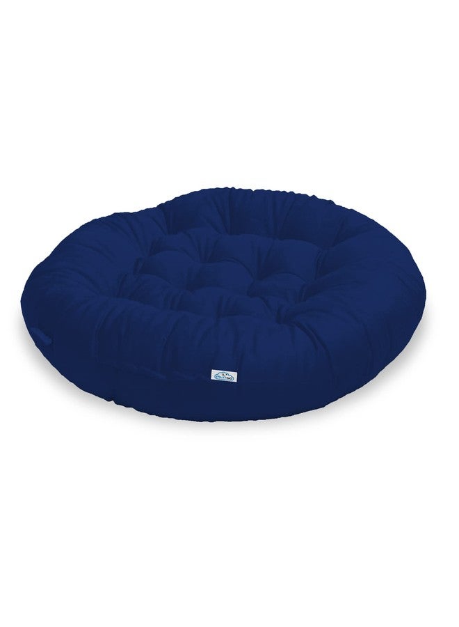 NEXTGO Yoga Floor Cushion for Meditation Mat Size (70 cm Round) (Navy Blue) - Image 1
