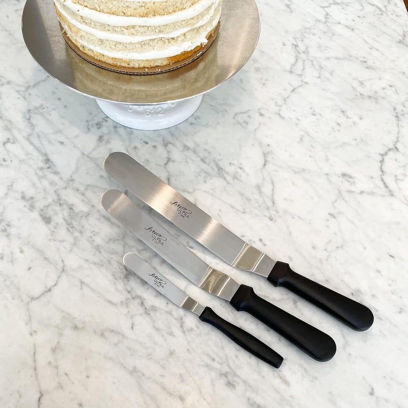 Ateco Ultra Offset Spatula 3 Piece Set; 1305-4.25 Inch, 1307-7.75 Inch, and 1309-9.75 Inch, Stainless Steel Blades - Image 3