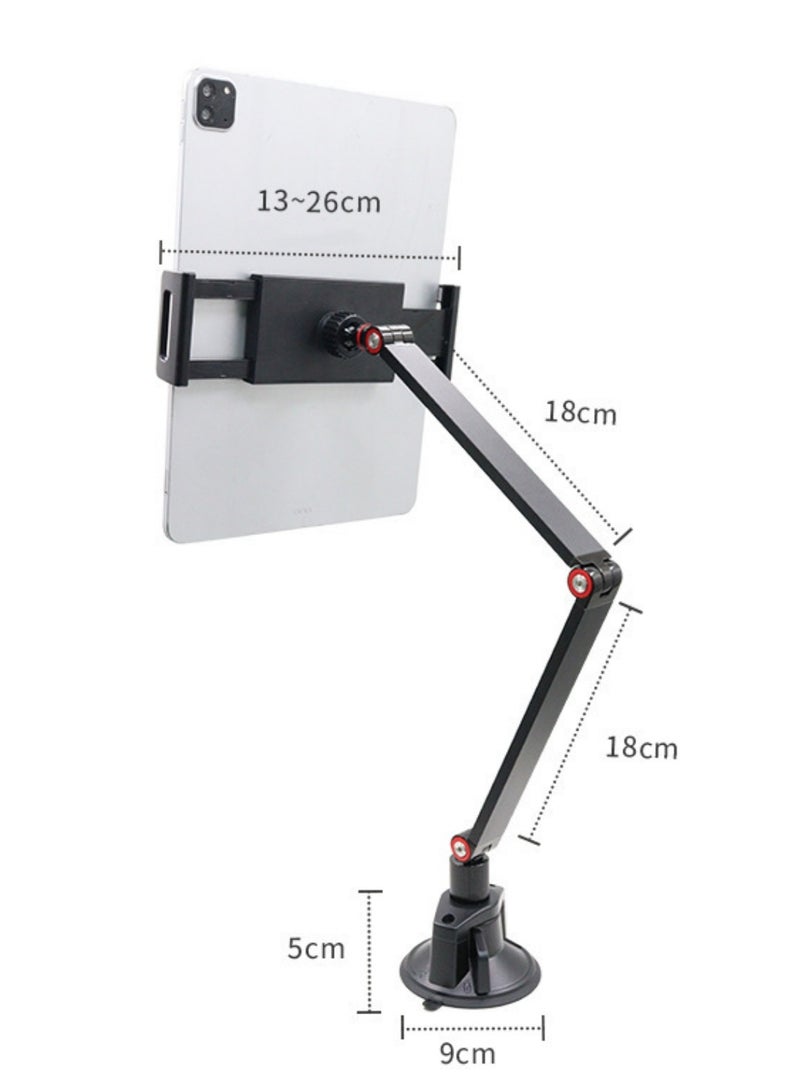 XiuWoo 360° Rotatable Vacuum Suction Cup Tablet PC Holder Metal Desktop Pad Holder Mobile Phone Live Broadcast Holder - Image 5