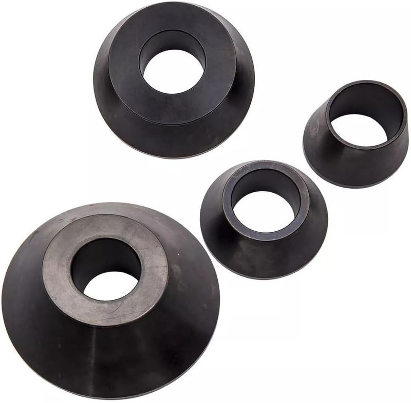 DOMINTY Coats Wheel Balancer 4 Pcs Standard Taper Cone Set - 40mm Shaft #45 Carbon Steel - Image 1