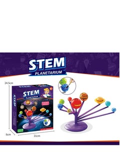 STEM Painted planet, with projection , can be painted ,Science and Physics home chemical lab Educational Game for kids and It is an educational game that helps focus, creativity,Children's DIY 6+ Years  - Image 3