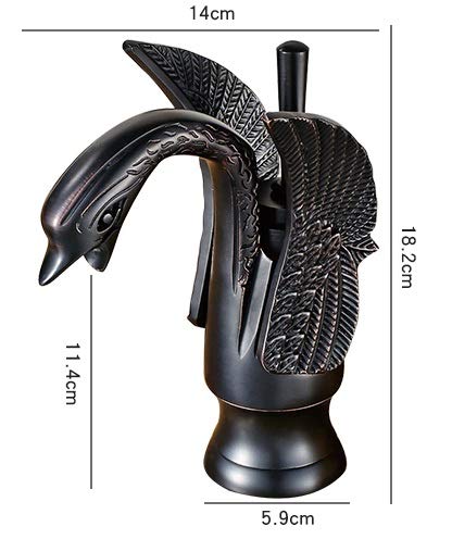 InArt Elegant Swan Neck Brass Basin Mixer Faucet with Matte Finish - Perfect for Modern Bathrooms - Image 3