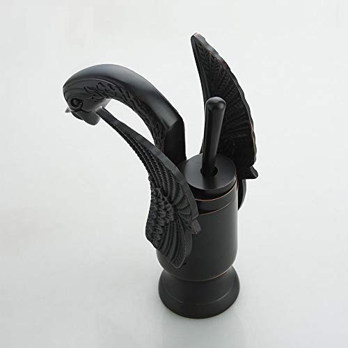 InArt Elegant Swan Neck Brass Basin Mixer Faucet with Matte Finish - Perfect for Modern Bathrooms - Image 4