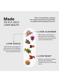ويلبيينج نيوتريشن مكمل غذائي لتنقية الكبد من Wellbeing Nutrition | شوك الحليب والتوت البري المثبت سريريًا + 6 أعشاب عضوية لتنقية الكبد من الدهون وإزالة السموم من الكحول وحماية الكبد وإصلاحه | 60 كبسولة نباتية ذات إطلاق مؤخر  - Image 4