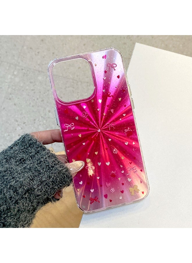 NIBEMINENT Laser Aurora Star Protective TPU Case Cover For iPhone 16, Clear