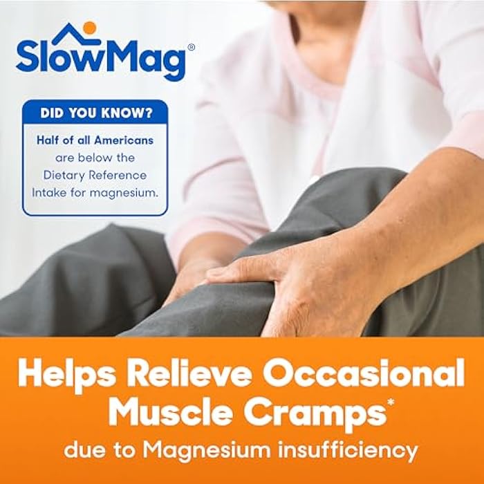 Slow-Mag سلوماج مكمل المغنيسيوم والكلوريد للعضلات والقلب مع الكالسيوم، 120 وحدة، يدعم استرخاء العضلات، القلب، الأعصاب وصحة العظام، امتصاص عالي - Image 4