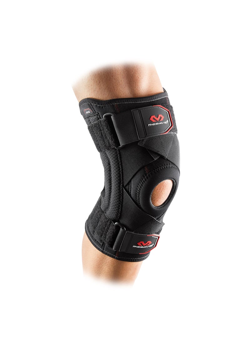McDavid McDavid Knee Brace Support with Side Stays, Compression Knee Sleeve & Cross Straps for Patellar Tendon Support, Tendonitis, Arthritis Pain Relief, Recovery, Knee Brace for Men and Women  - Image 1
