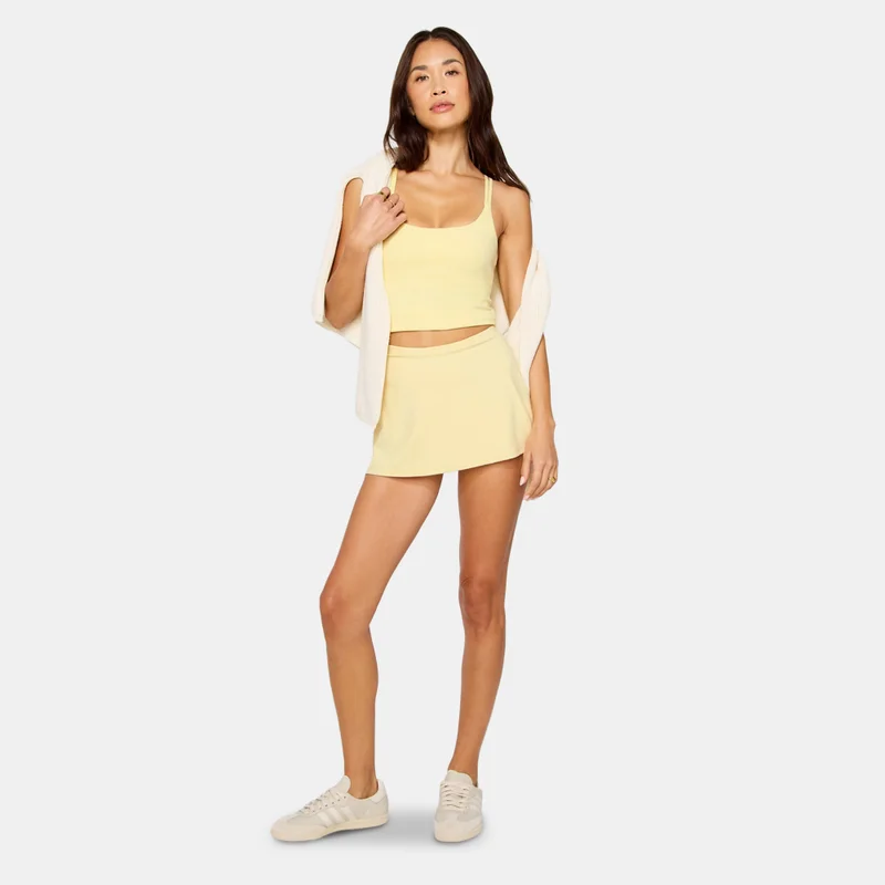 Fabletics Beige Women's Principal Built-In Bra Training Tank Top for Women | Best Price UAE