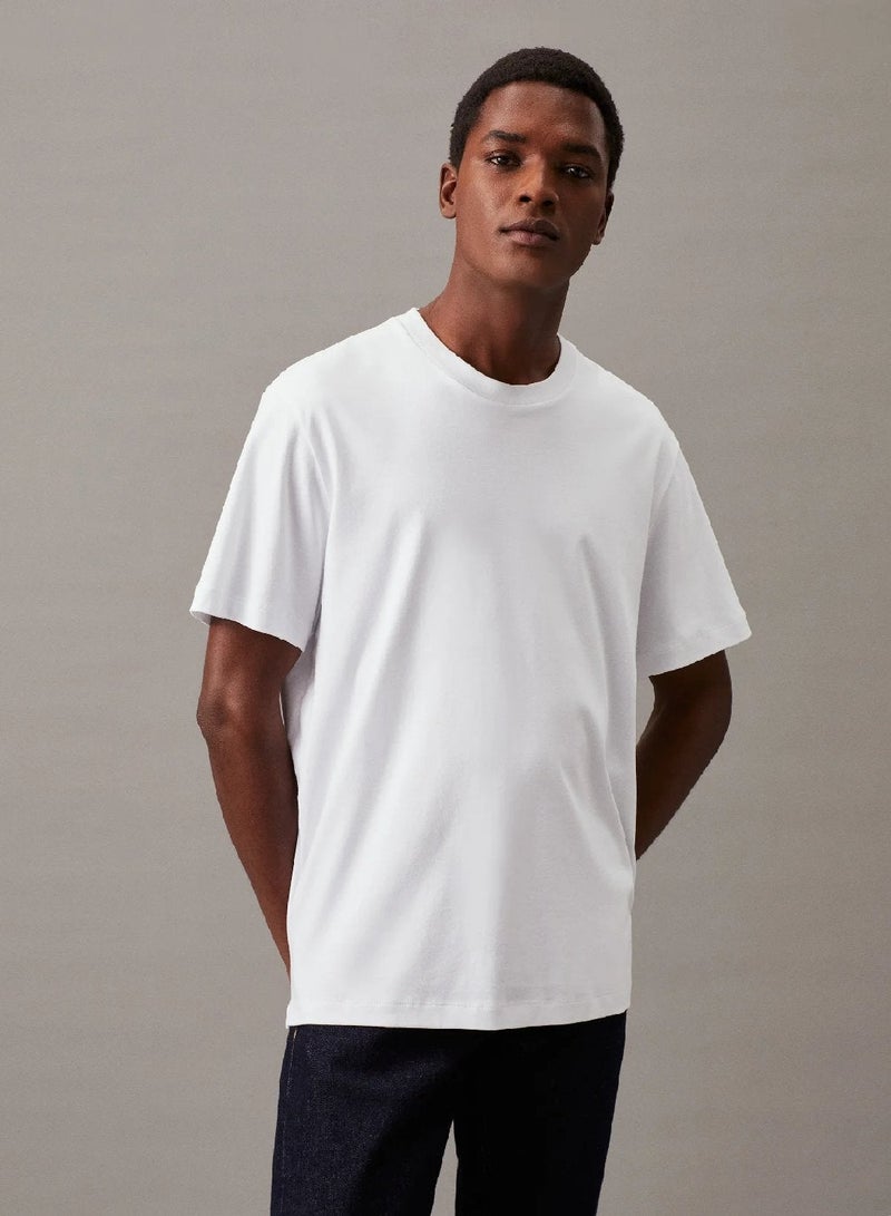 CALVIN KLEIN Relaxed Cotton T-shirt - Image 1