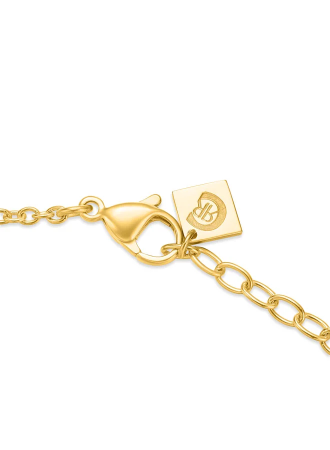 CERRUTI 1881 Marque Gold Plated Mother of Pearl Crystal Necklace for Women