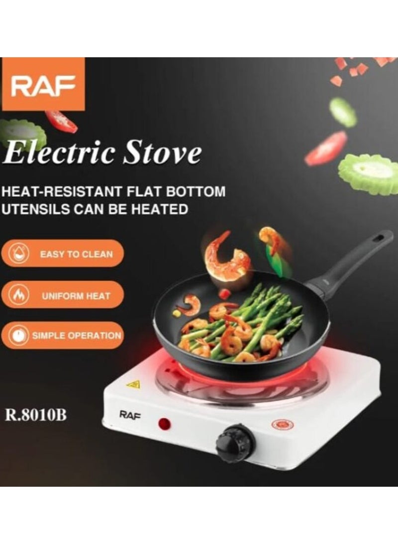 آر إيه أف موقد كهربائي راف – موقد كهربائي محمول – طبق تسخين كهربائي – ملف حديد مفتوح شعلة واحدة 1000 وات – RAF R8010B - Image 2