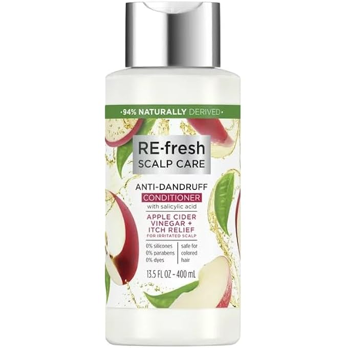 RE-FRESH SCALP CARE ANTI-DANDRUFF CONDITIONER, SILICONE-FREE APPLE CIDER VINEGAR + ITCHY RELIEF FOR IRRITATED SCALP 13.5 FL OZ - PACK OF 1 - Image 1