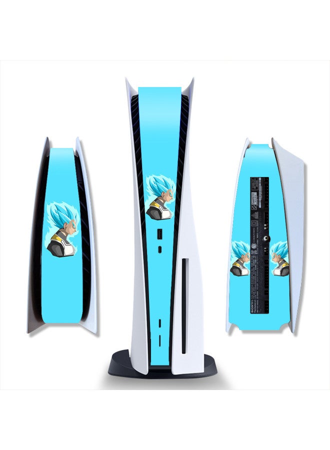 Loquat PS5 Optical Drive Version Middle Protective Sticker Digital Version Middle Strip Protective Film Frosted Cute Cartoon One-piece Delivery-Color:Light Yellow PS5SDQB-0241 - Image 1