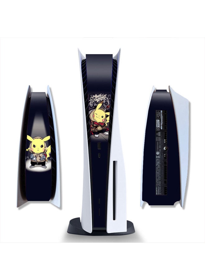 Loquat PS5 Optical Drive Version Middle Protective Sticker Digital Version Middle Strip Protective Film Frosted Cute Cartoon One-piece Delivery-Color:Light Yellow PS5SDQB-0241 - Image 5