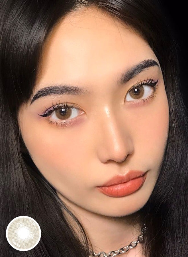 سيدة جديدة عدسات لاصقة ملونة بنية من فريش ليدي للاستخدام السنوي - Image 4