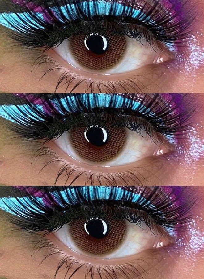 سيدة جديدة عدسات لاصقة ملونة بنية من فريش ليدي للاستخدام السنوي - Image 5