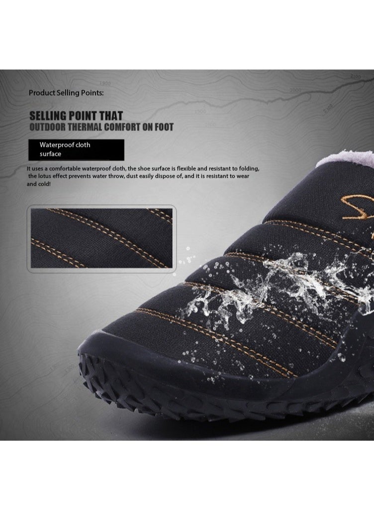 SPORT Men's everyday home slippers with fleece lining for warmth and non-slip grip, suitable for those who are sensitive to cold. - Image 4