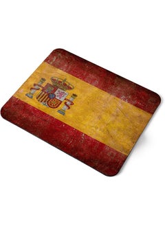 Computer Mouse Mat Pad Grunge Spanish Flag Spain Espana Home Office Pc Desk Accessory Flexible Fabric Top Large 5Mm Laptop Desktop Printed Art Ergonomic 45258
