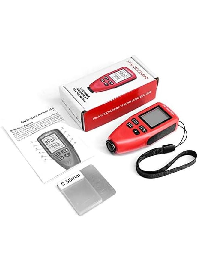 HW300 مقياس سمك الطلاء الرقمي الصغير كاشف طلاء السيارات مقياس اللون A - Image 1