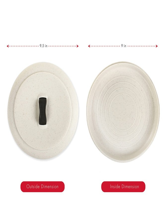 ديكساس سخان تورتيلا متين وقابل للاستخدام في الميكروويف من ديكساس، مقاس كبير جدًا 9.5 بوصة، بلون الشوفان الطبيعي، مثالي لتسخين الخبز والفطائر وخبز الذرة، وسخانات الطعام - Image 3